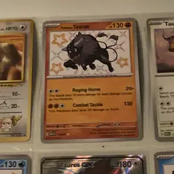 13 Tauros Pokemon Cards Mint Condition 1 GX Super Rare - Image 3