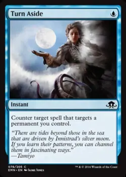MTG Turn Aside - Foil, Eldritch Moon, Lightly Played, English - Image 1