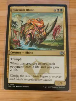 MTG Skirmish Rhino 0224 Tarkir: Dragonstorm M/NM Free UK P&P - Image 1