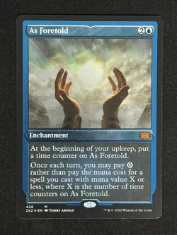 1x MTG As Foretold (Foil Etched) - Double Masters 2022 (2X2) #426 - Magic - Image 1