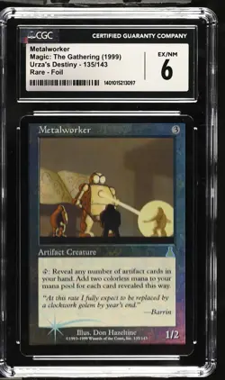 METALWORKER Urza's Destiny Foil Rare Reserved List CGC 6 MTG [Nostalgium] - Image 1