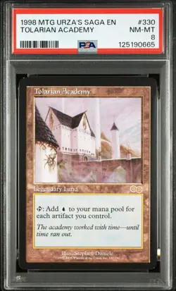 1998 MAGIC: THE GATHERING URZA'S SAGA #330 TOLARIAN ACADEMY PSA 8 - Image 1
