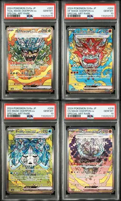 PSA 10 Pokemon Japanese Teal Mask Ogerpon ex SAR Terastal Fest Set 4 Sequential - Image 1