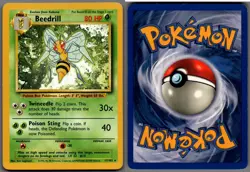 1999 Pokemon, Base Set, #17/102 Beedrill, Rare - Image 1