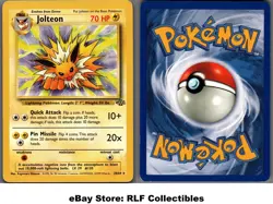 1999 Pokemon, Jungle, #20/64 Jolteon, Rare - Image 1