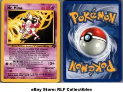 1999 Pokemon, Jungle, #22/64 Mr. Mime, Rare - Image 1