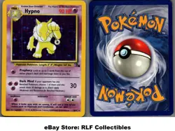 1999 Pokemon, Fossil, #8/62 Hypno, Holo Rare - Image 1