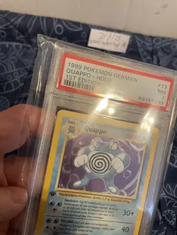 Pokemon TCG PSA 7 Poliwrath (Quappo) #13 1st edition Base GERMAN;FREE SHIPPING!! - Image 3