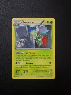 Roserade (15) 15/124 Dragons Exalted Rare Pokemon TCG Regular Lightly Played - Image 1