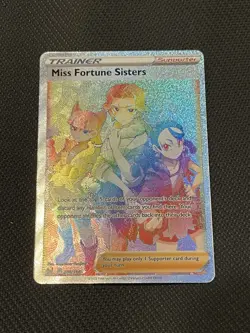 Pokemon TCG Miss Fortune Sisters 209/196 Lost Origin Rainbow Secret Rare NM - Image 1