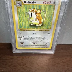 1999 Pokemon Raticate #40 1st Edition Base Set Shadowless 40/102 PSA 8 NM-MT - Image 3