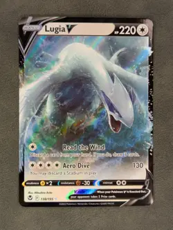 Lugia V 138/195 Pokemon TCG Ultra Rare SWSH12: Silver Tempest Near Mint - Image 1