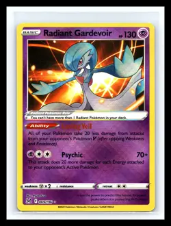 💥 SWSH11: Lost Origin Radiant Gardevoir #069/196 Radiant Rare Pokemon Holo - Image 1