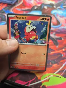 Fuecoco SVP 192 Black Star Promo Pokemon Horizons Stamp Pokemon TCG Stamped - Image 5