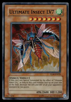 ULTIMATE INSECT LV7 TLM-EN010 SUPER RARE THE LOST MILLENNIUM YU-GI-OH - Image 1