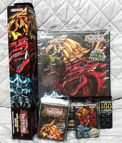 YUGIOH KONAMI 9-POCKET DUELIST PORTFOLIO BINDER SLEEVES DECK BOX PLAYMAT GOD - Image 2