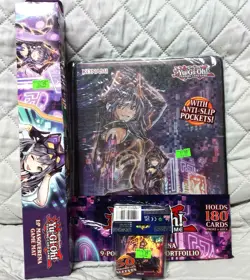 YUGIOH KONAMI 9-POCKET DUELIST PORTFOLIO BINDER SLEEVES DECK BOX PLAYMAT GOD - Image 5