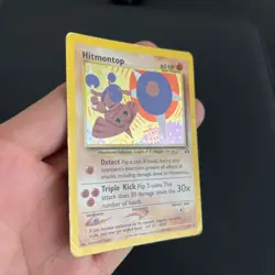 Pokemon TCG Hitmontop Neo Discovery Holo Card 3/75 Unlimited Rare - Image 2