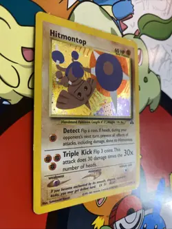 Pokemon TCG Hitmontop Neo Discovery Holo Rare Card 3/75 - Image 2