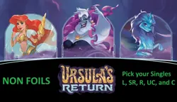 Disney Lorcana Ursula's Return Singles Pick Your Cards C,UC,R,SR,L NonFoil - Image 1