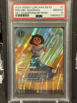 Disney Lorcana Mirabel Madrigal Family Gatherer 7/P2 Enchanted Set Champs PSA 10 - Image 1