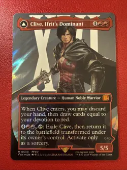 Clive, Ifrit's Dominant (Borderless) (Surge Foil) (0530) Final Fantasy Foil - Image 1