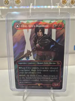 MTG Clive, Ifrit's Dominant (Borderless) (Surge Foil) (0530) Final Fantasy Foil - Image 1