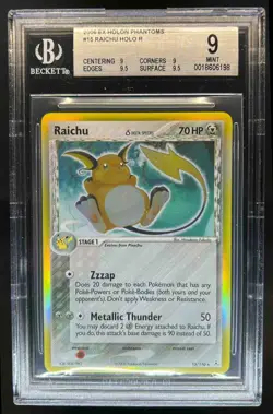2006 Pokemon EX Holon Phantoms Raichu Delta Species #15/110 BGS 9 - Image 1