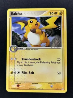 RAICHU 51/110 - EX Holon Phantoms - Non-Holo Pokemon Card - LP - Image 1