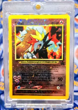 Entei #34 Wizards Black Star Promos Holo Pokemon TCG Card WOTC LP - Image 1