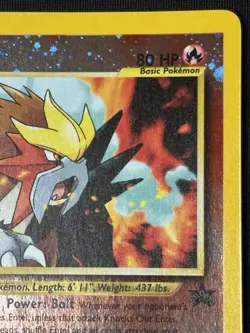 Pokemon Entei WOTC Black Star Promo 34 Reverse Holo (LP - EXCELLENT) - Image 4