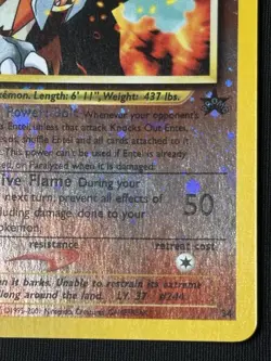 Pokemon Entei WOTC Black Star Promo 34 Reverse Holo (LP - EXCELLENT) - Image 5