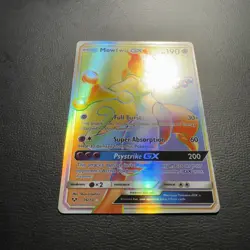Pokemon Mewtwo GX TCG Card 76/73 Shining Legends Secret Rare MP - Image 2