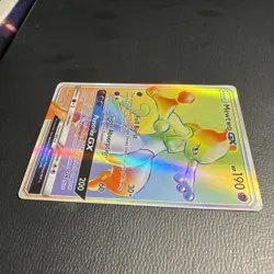 Pokemon Mewtwo GX TCG Card 76/73 Shining Legends Secret Rare MP - Image 3