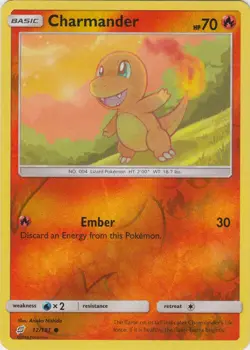 Pokemon - Charmander - 12/181 (Reverse Foil) - SM Team Up - Common - Near Mint - Image 1