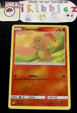 Charmander 12/181 NM Reverse Holo Adorable Sun & Moon Team UP Pokemon Card! - Image 1