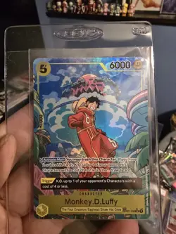 One Piece Monkey D Luffy OP07-109 SR Treasure Rare Alt Art English Edition - Image 1
