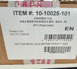 Pokemon TCG Prismatic Evolutions 25 BOOSTER BUNDLE CASE Factory Sealed - Image 2