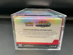 Pokemon TCG Prismatic Evolutions Booster Bundle Display SEALED w/Acrylic Case - Image 4