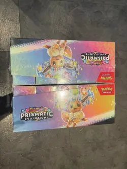 Pokemon TCG Prismatic Evolutions Booster Bundle Sealed Display Case x2 - Image 3