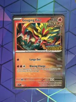 Gouging Fire SVP 151 Pre Release Promo Surging Sparks Pokemon TCG NM - Image 1