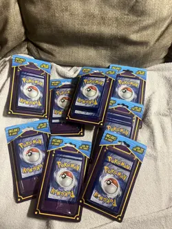 POKEMON 9 Packs of 10 Cards Look for Foil Card Sealed UNOPENED MJ Holding - Image 4