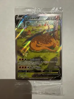 Pokemon Charizard UPC Promo Cards Set of 3 - V, VMax, & VStar *SEALED* - Image 1