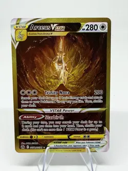 Arceus VSTAR Gold GG70/GG70 Crown Zenith Galarian Gallery Holo Pokemon Card TCG - Image 1