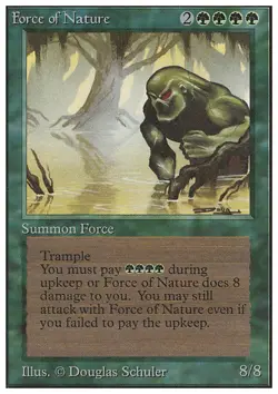 MTG FORCE OF NATURE ITALIAN PLAYED - FORZA DELLA NATURA - FWB - MAGIC - Image 1