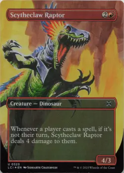 Scytheclaw Raptor (Borderless) - FOIL - U The Lost Caverns of Ixalan 323 - MTG - Image 1