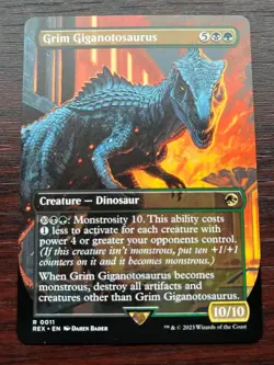 1x GRIM GIGANOTOSAURUS - Jurassic Park - MTG - Magic the Gathering - Image 1