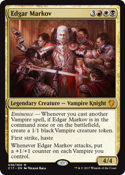 Magic MTG - Edgar Markov - Commander 2017 - MINT/NMINT - FR - FOIL - Image 1