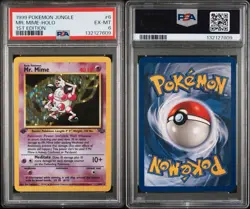 1999 POKEMON JUNGLE 1ST EDITION #6 MR. MIME-HOLO PSA 6 - Image 3