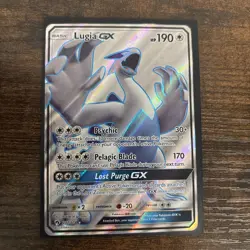 Lugia GX 207/214 Lost Thunder 2018 Full Art Holo Rare Pokemon Card TCG - Image 1